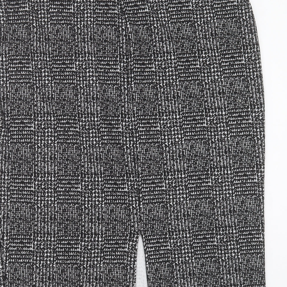 Papaya Womens Black Geometric Polyester Straight & Pencil Skirt Size 18