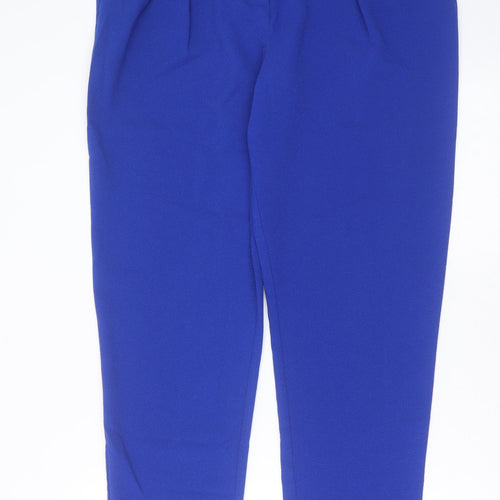 Darling Womens Blue  Polyester Trousers  Size 16 L31 in Regular Zip