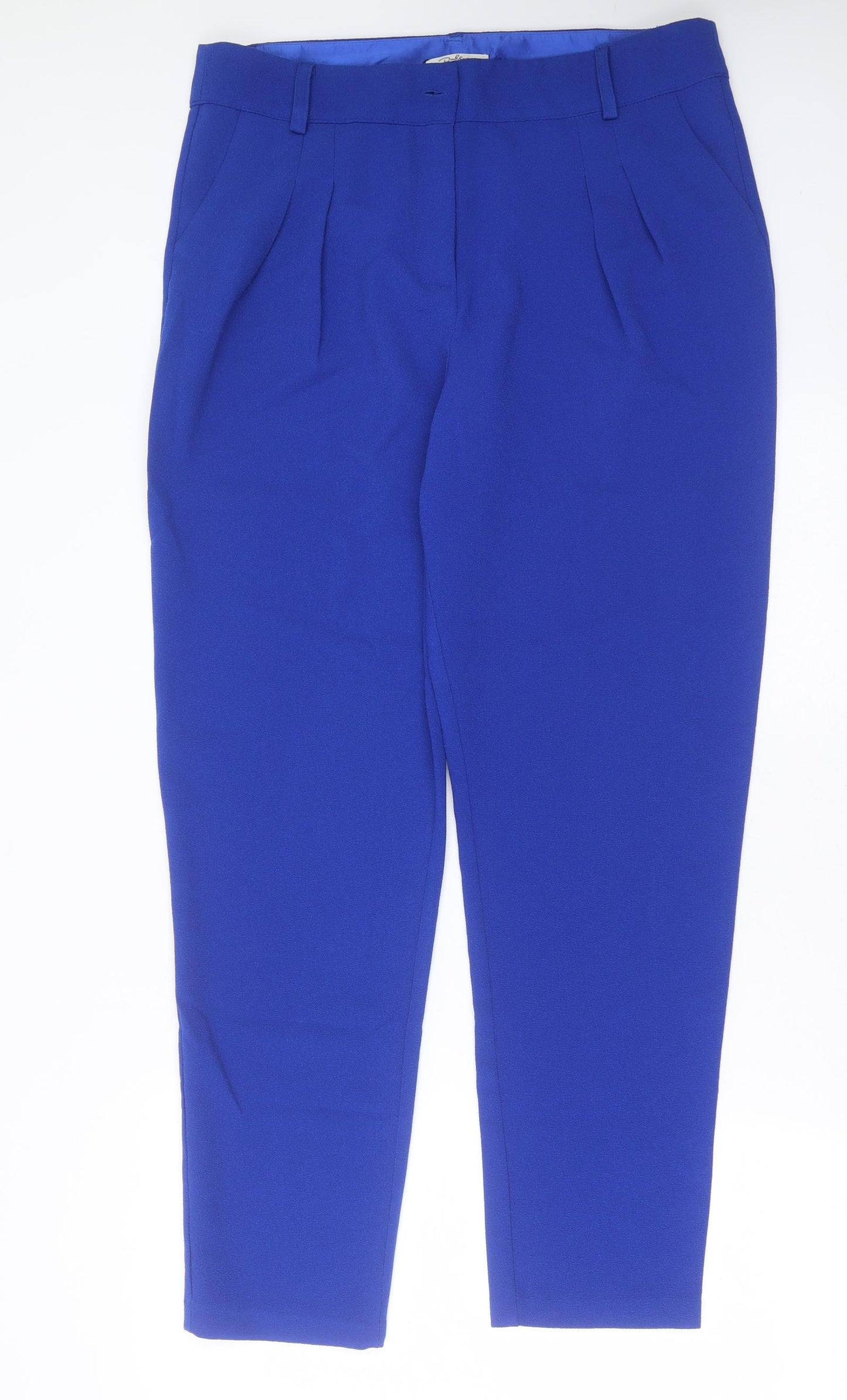Darling Womens Blue  Polyester Trousers  Size 16 L31 in Regular Zip