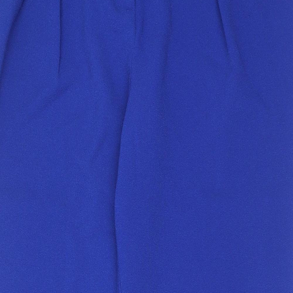 Darling Womens Blue  Polyester Trousers  Size 16 L31 in Regular Zip