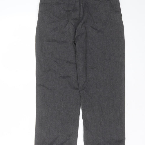 George Boys Grey  Polyester  Trousers Size 9-10 Years  Regular Zip - school