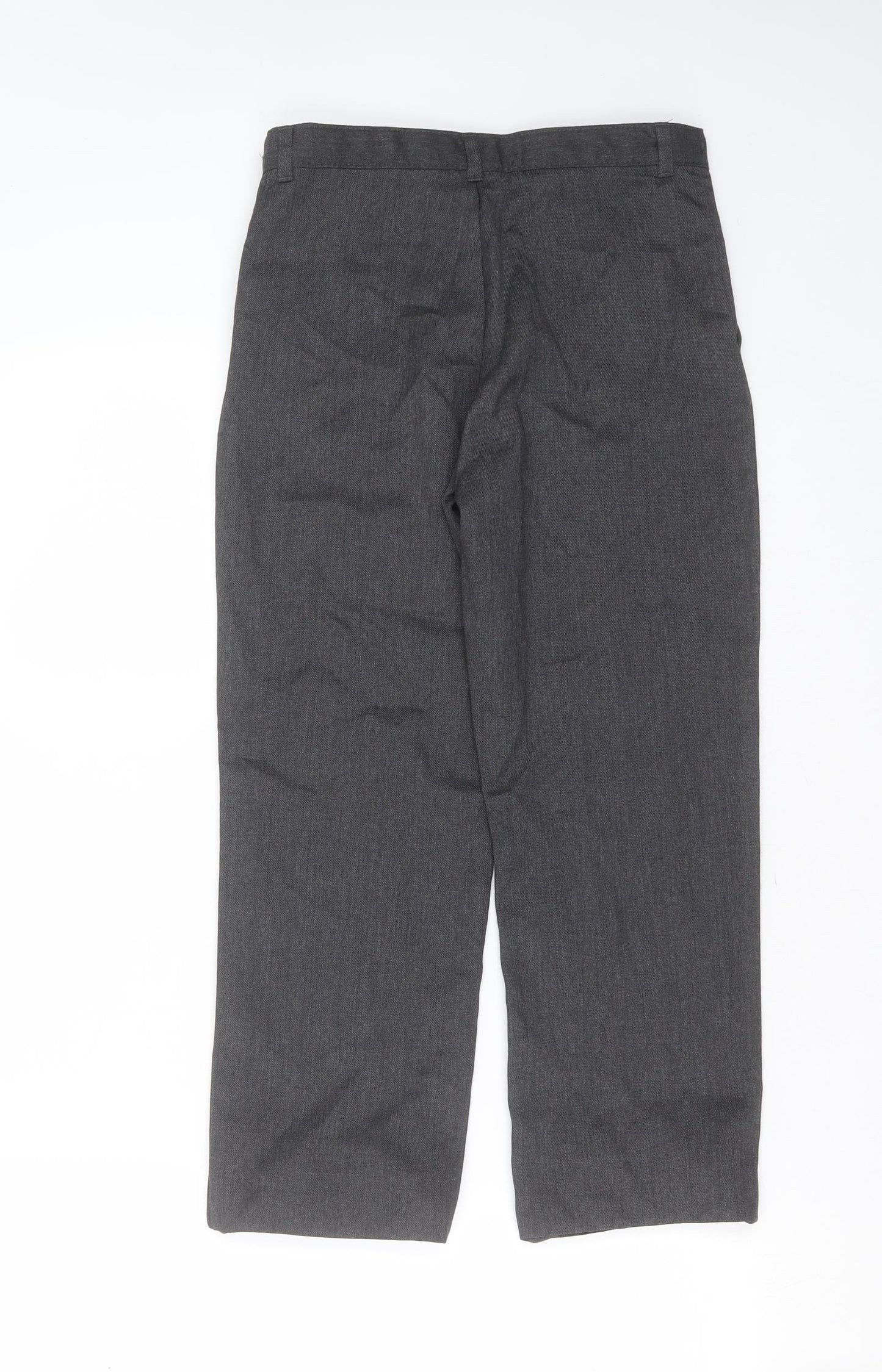 George Boys Grey  Polyester  Trousers Size 9-10 Years  Regular Zip - school