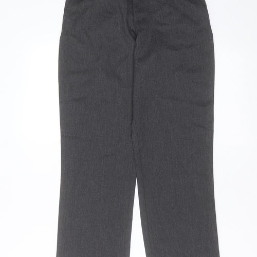 George Boys Grey  Polyester  Trousers Size 9-10 Years  Regular Zip - school