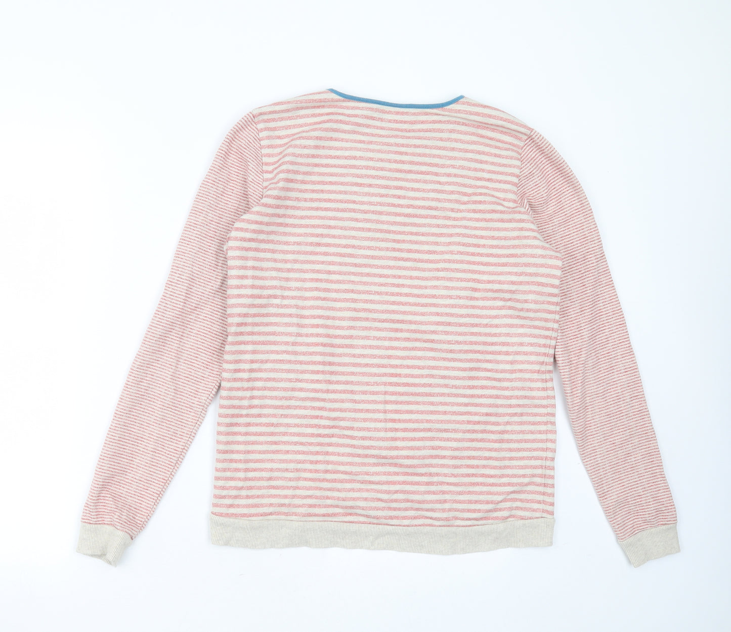 George Girls Beige Striped Cotton Pullover Sweatshirt Size 13-14 Years   - rabbit