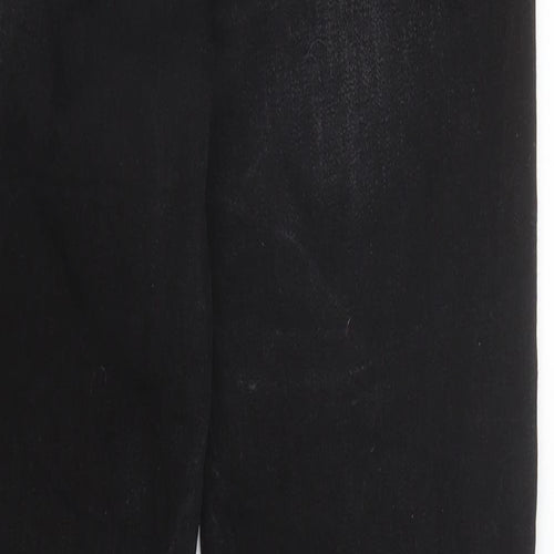 Primark Womens Black  Cotton Skinny Jeans Size 10 L28 in Regular Zip