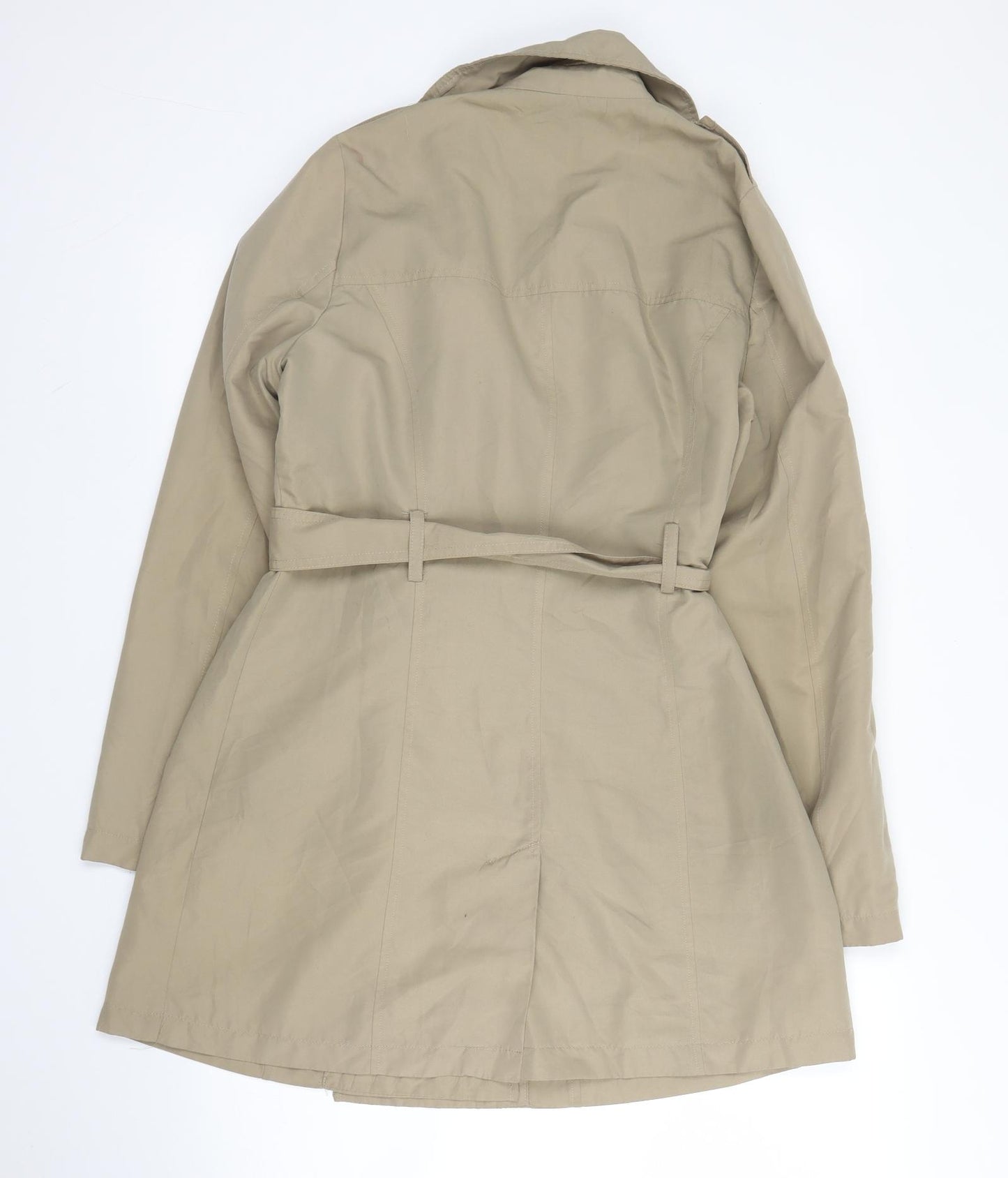 Primark Womens Beige   Trench Coat Coat Size 10  Button
