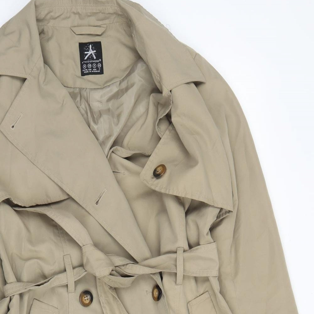 Primark Womens Beige   Trench Coat Coat Size 10  Button