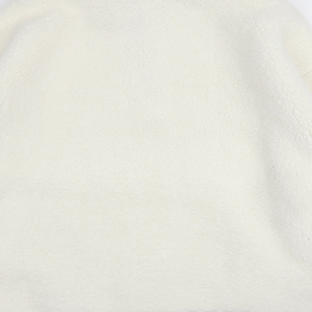 Pep&Co Womens White Mock Neck  Polyester Pullover Jumper Size 18