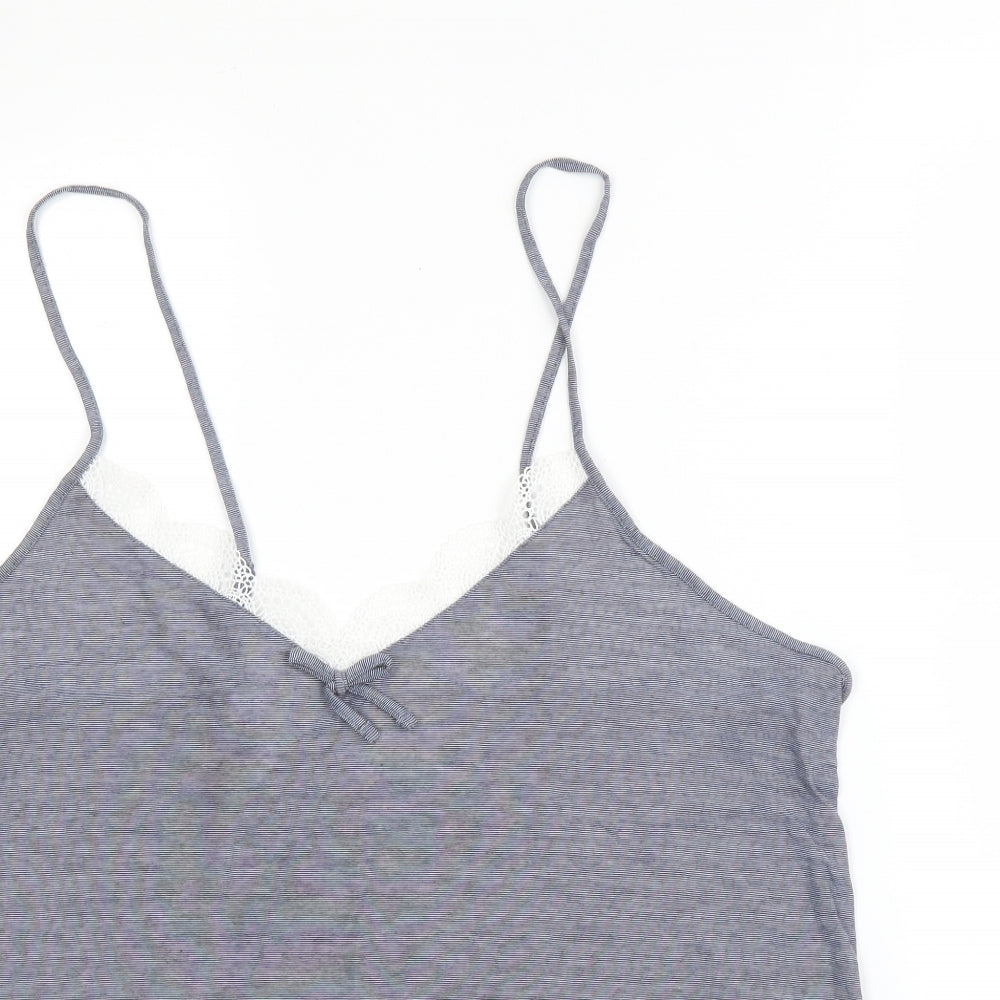 Matalan Womens Blue  Viscose Camisole Blouse Size L V-Neck - PJ top