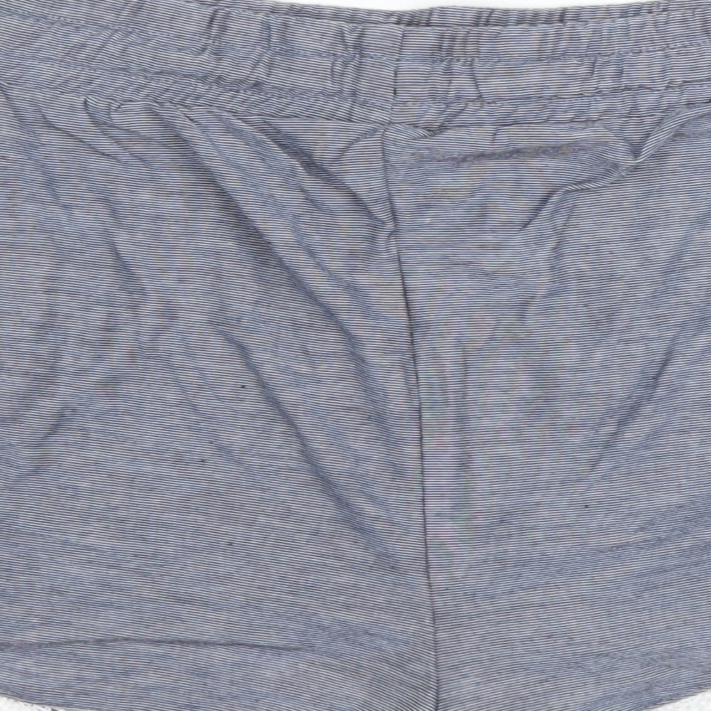 Matalan Womens Blue  Viscose Capri Sleep Shorts Size L  Drawstring