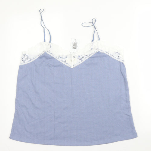 Matalan Womens Blue  Cotton Capri Pyjama Set Size L