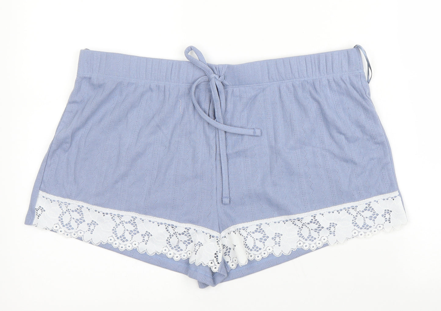 Matalan Womens Blue  Cotton Capri Pyjama Set Size L