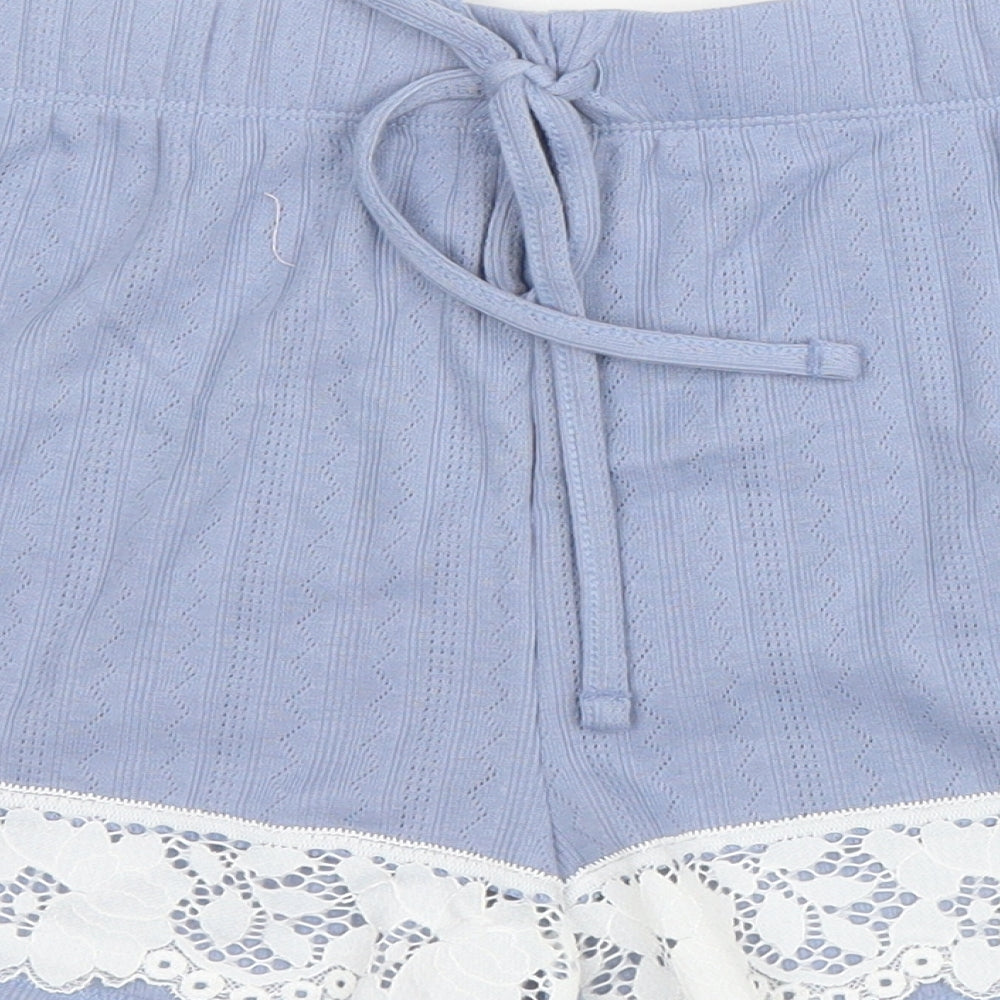 Matalan Womens Blue  Cotton Capri Pyjama Set Size L