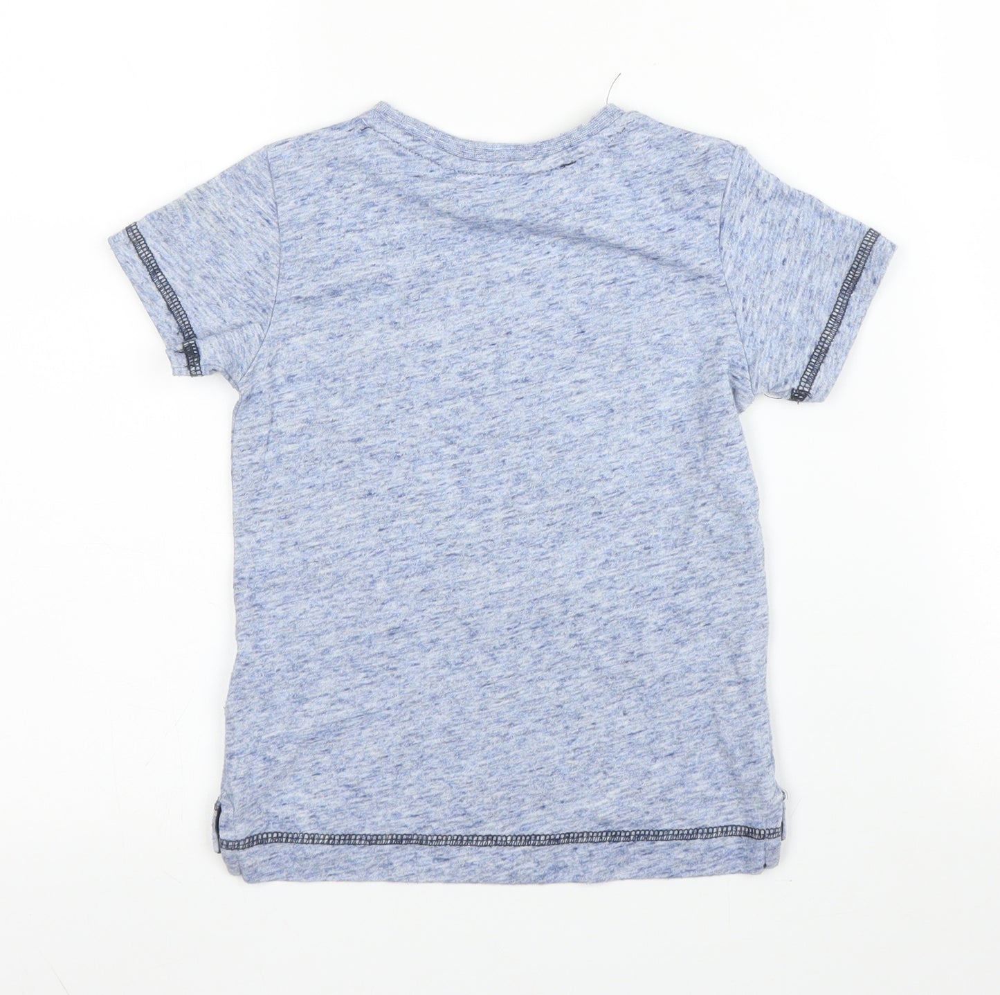 H&M Boys Blue  Cotton Basic T-Shirt Size 18-24 Months Round Neck