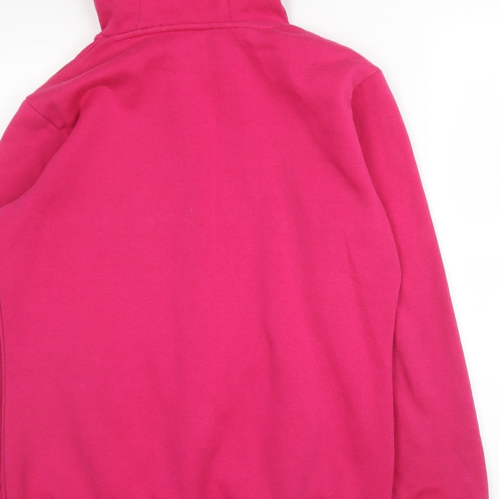 Lonsdale Womens Pink  Cotton Pullover Hoodie Size 12