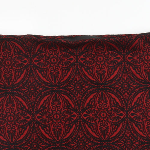 M&S Womens Red Floral Polyester A-Line Skirt Size 16