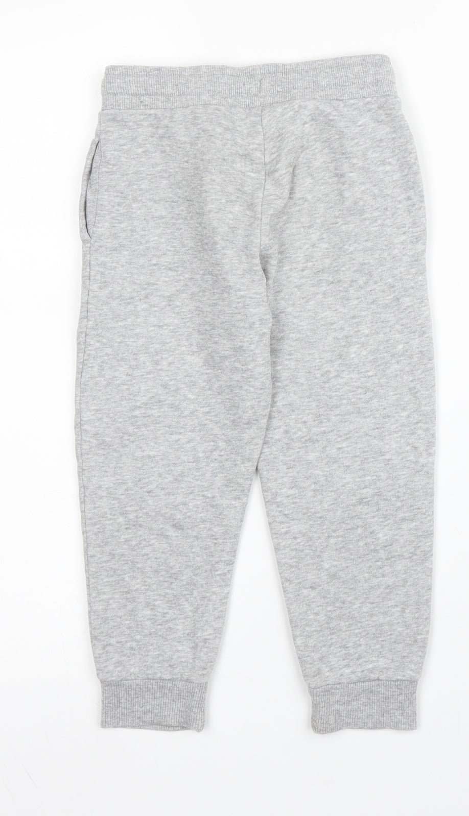 H&M Boys Grey  Cotton Sweatpants Trousers Size 3-4 Years  Regular Drawstring