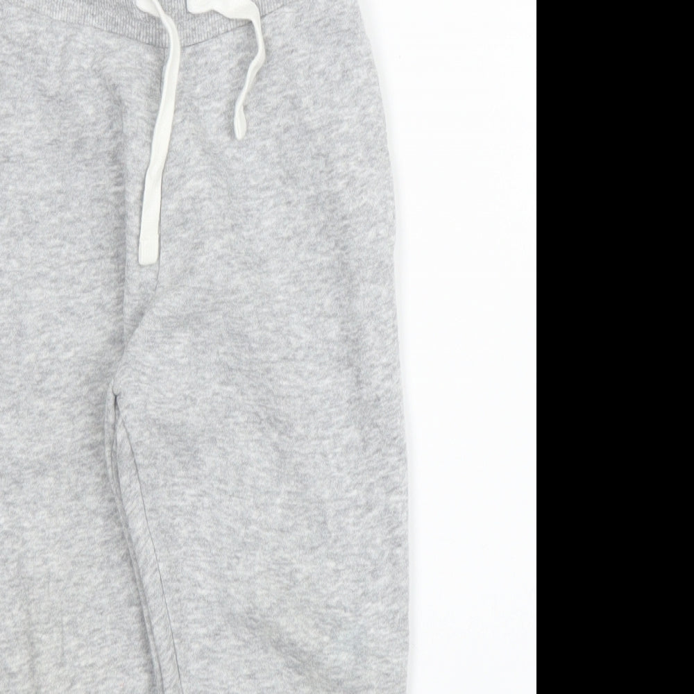 H&M Boys Grey  Cotton Sweatpants Trousers Size 3-4 Years  Regular Drawstring