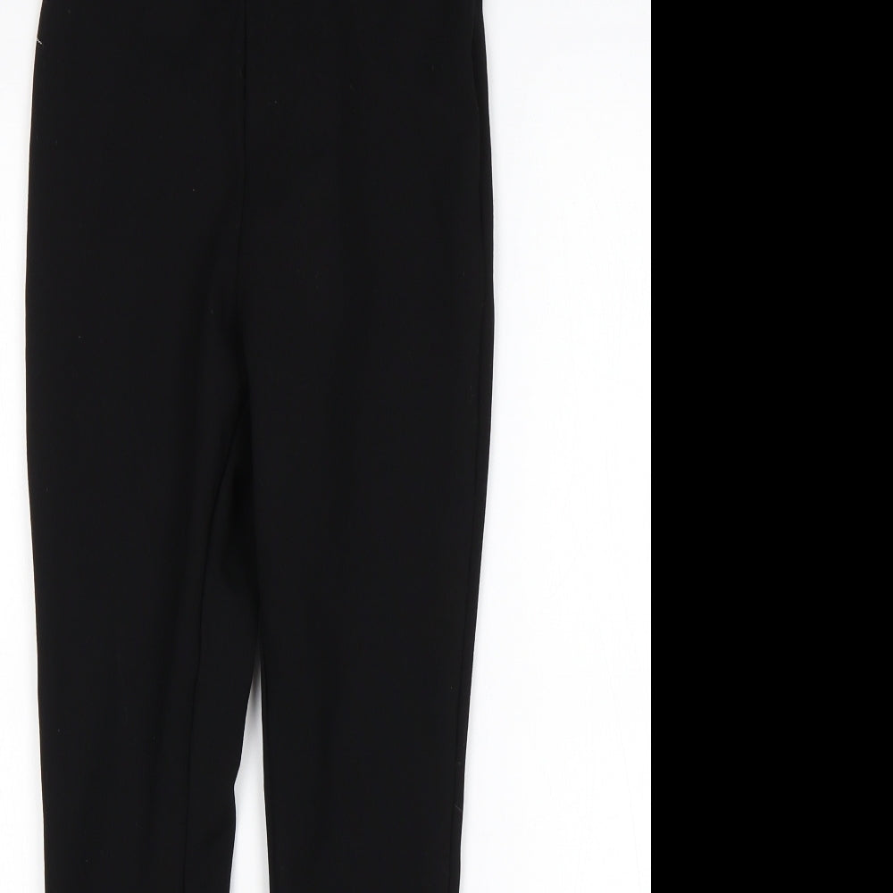 NEXT Womens Black  Viscose Capri Leggings Size 8 L24 in
