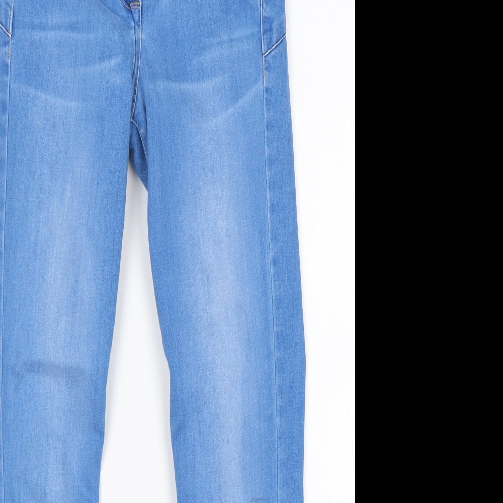 NEXT Womens Blue  Cotton Cropped Jeans Size 8 L25 in Regular