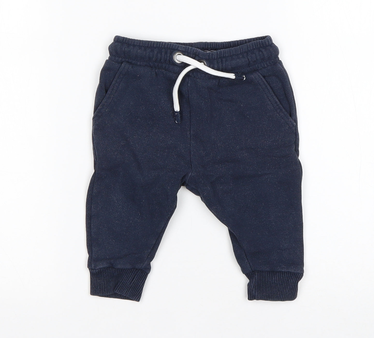 NEXT Boys Blue  Cotton Sweatpants Trousers Size 6-9 Months