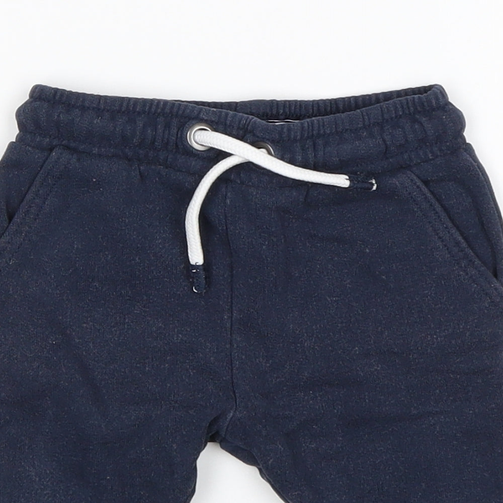 NEXT Boys Blue  Cotton Sweatpants Trousers Size 6-9 Months