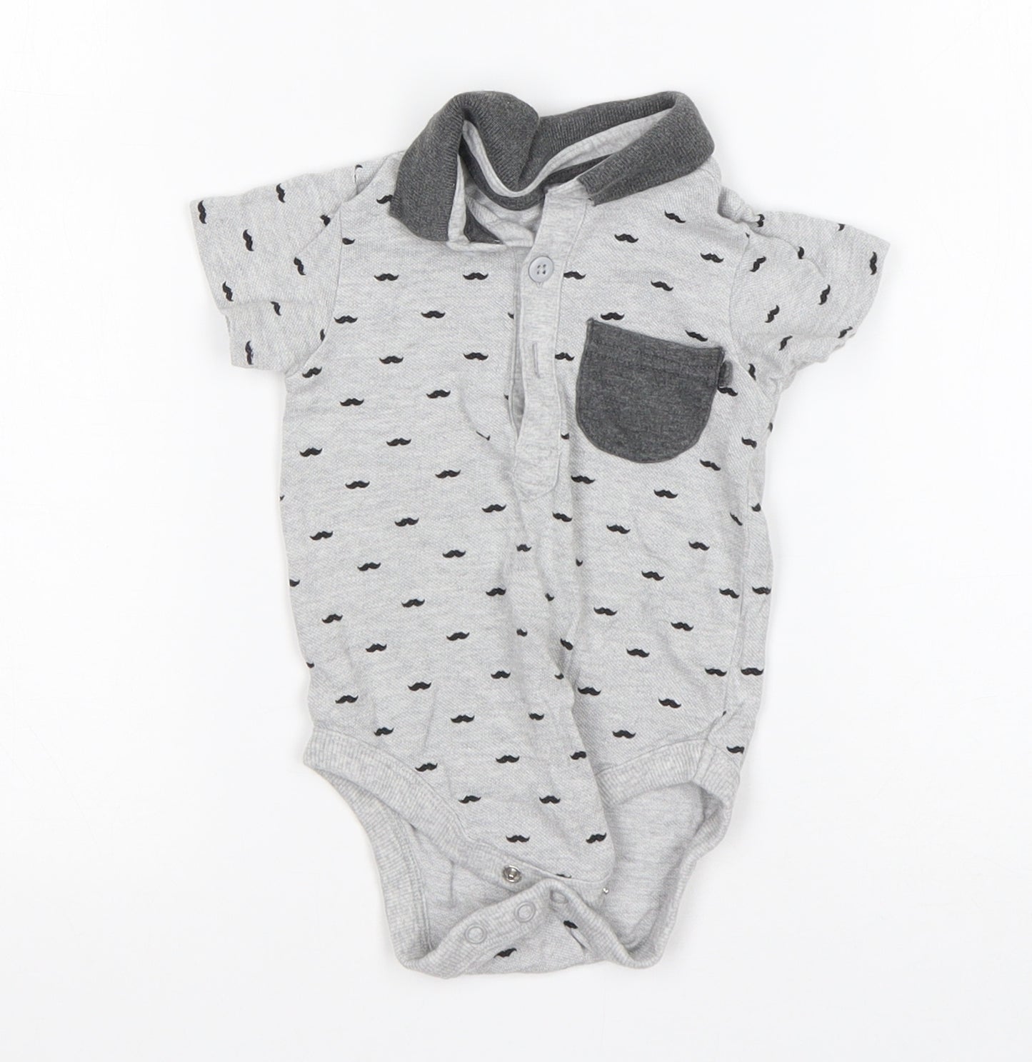 George Boys Grey  Cotton Leotard One-Piece Size 6-9 Months