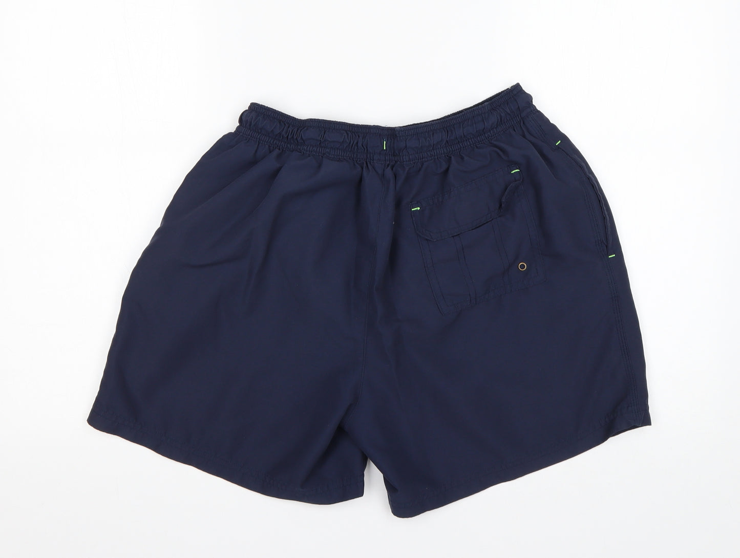 George Mens Blue  Polyester Athletic Shorts Size M L6 in Regular  - Swim Shorts