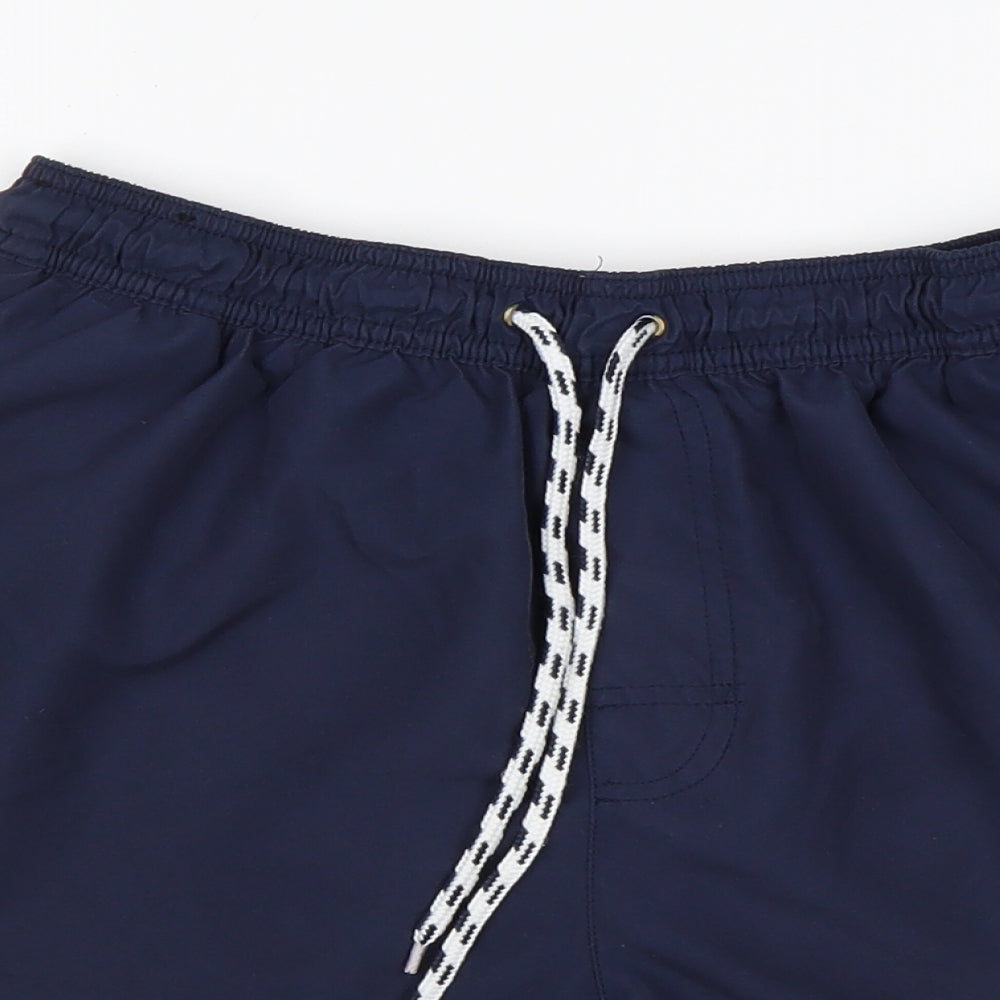 George Mens Blue  Polyester Athletic Shorts Size M L6 in Regular  - Swim Shorts