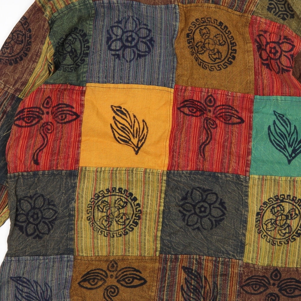 Preworn Mens Multicoloured  Cotton  T-Shirt Size M Round Neck