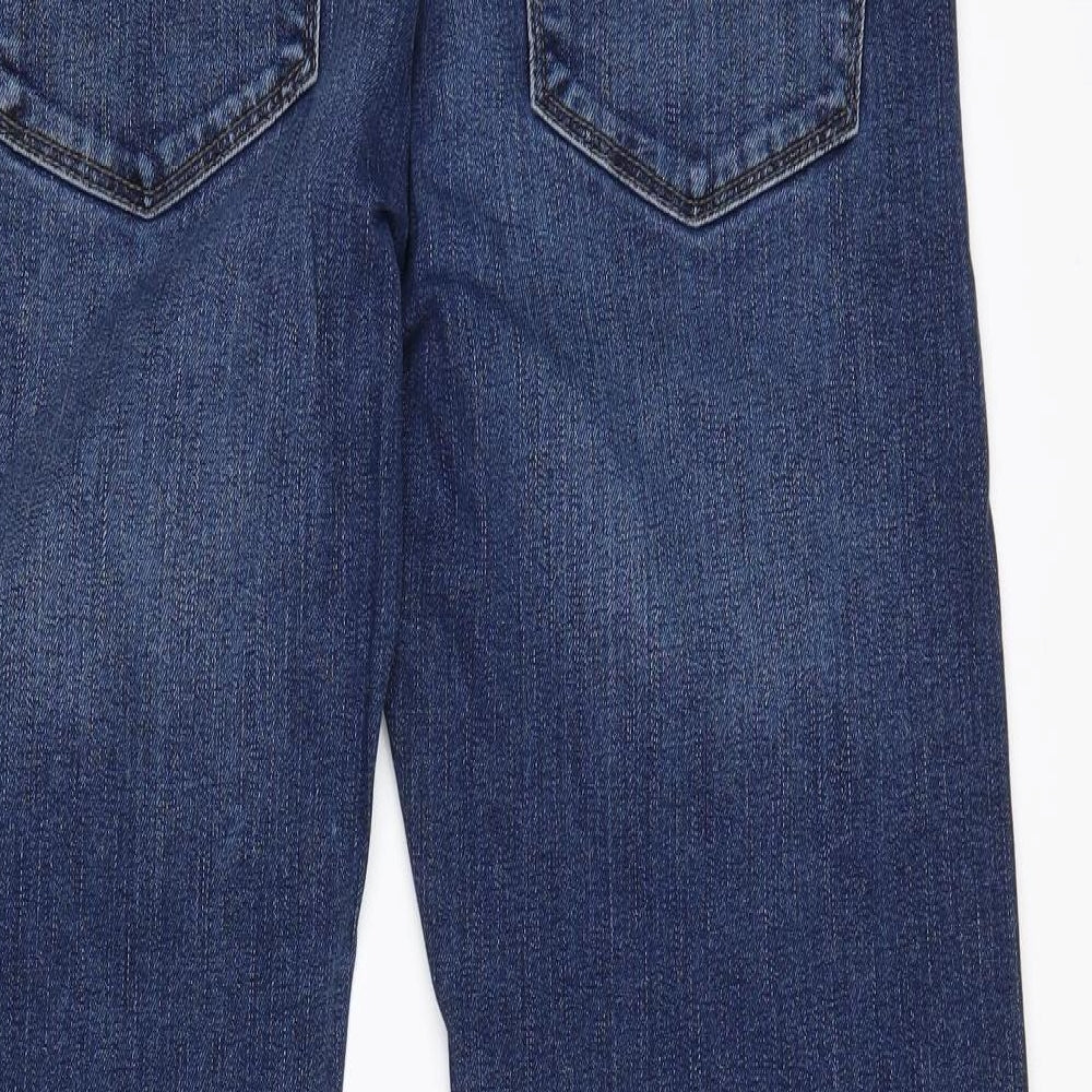 NEXT Mens Blue  Cotton Straight Jeans Size 34 L30 in Regular