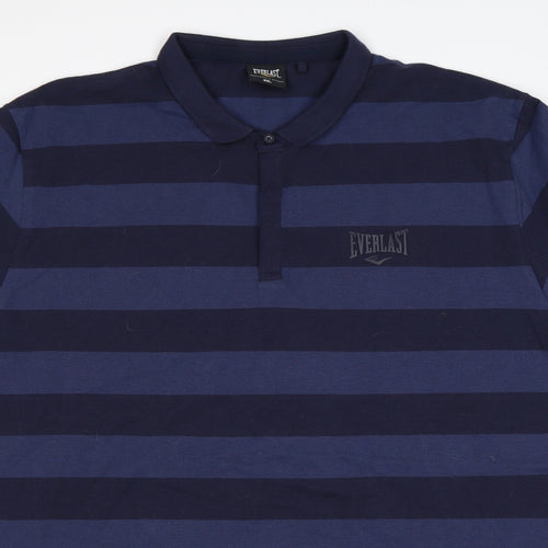 Everlast Mens Multicoloured Striped Cotton  Polo Size 4XL Collared