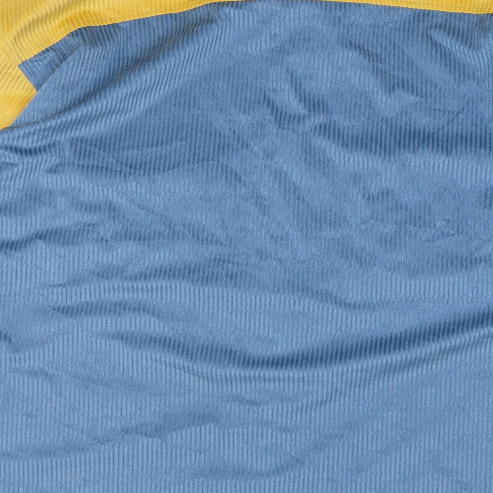 ChArmkp Mens Multicoloured Colourblock Polyester  Button-Up Size 2XL Collared