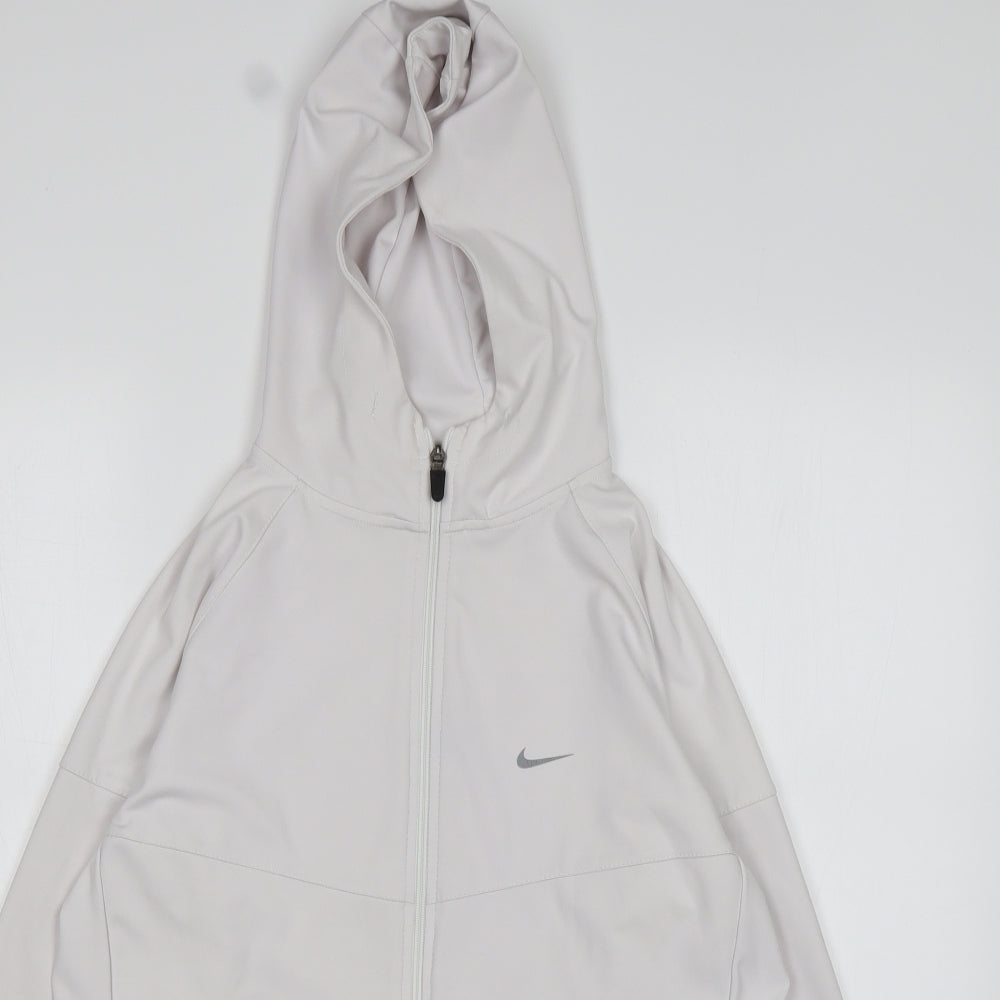 Nikw Mens White   Windbreaker Jacket Size 2XL