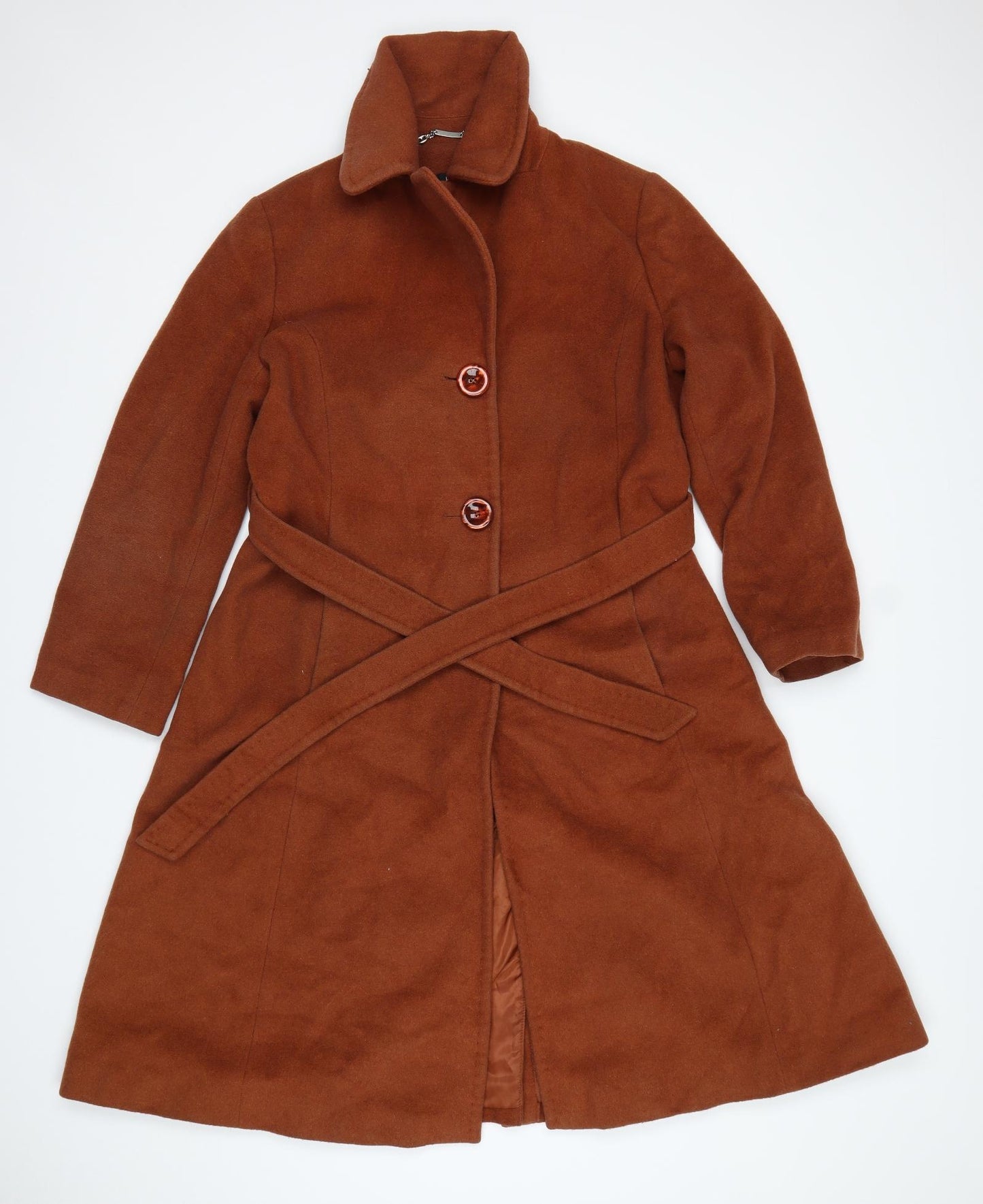 Episode Womens Brown   Overcoat Coat Size S