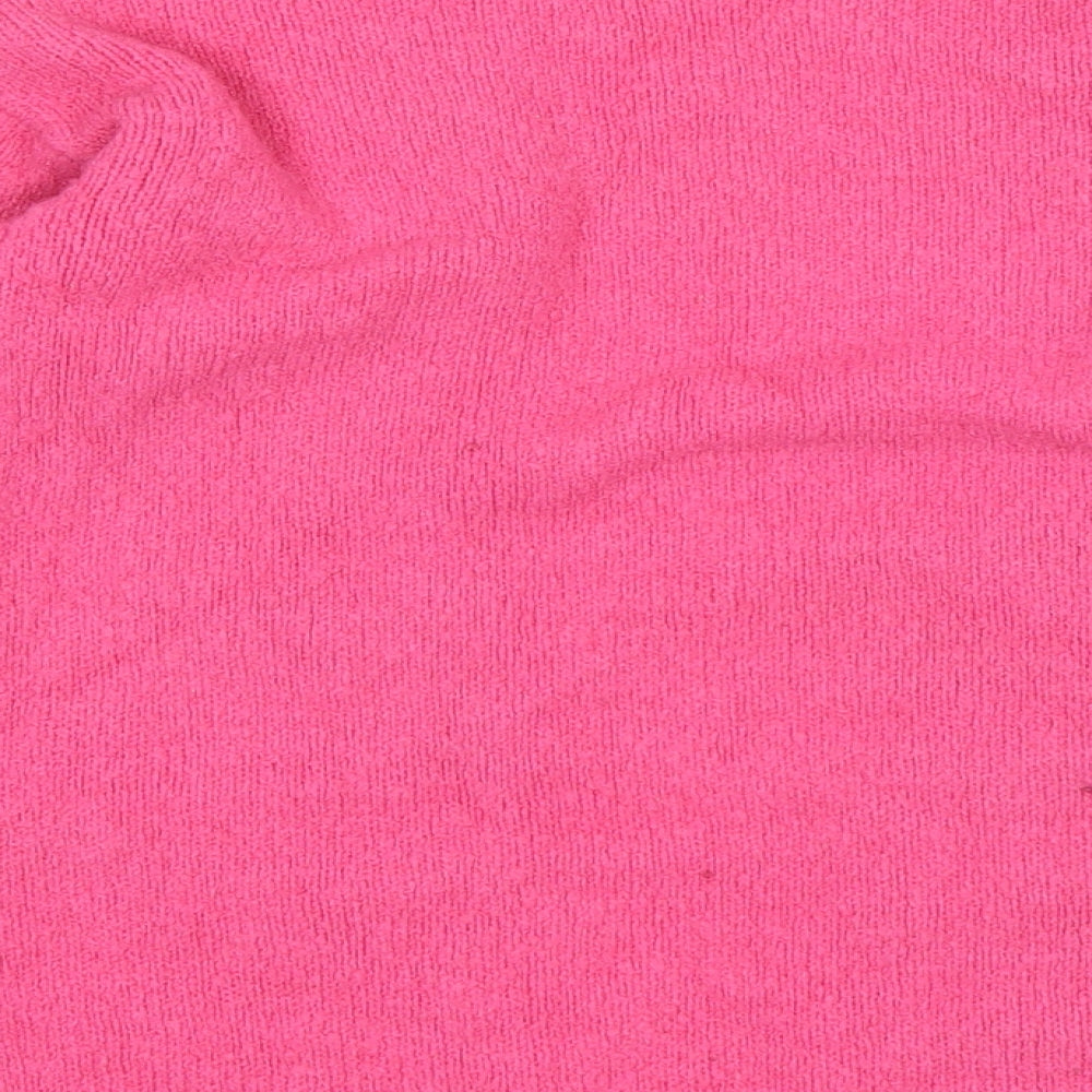 George Girls Pink V-Neck  Acrylic Cardigan Jumper Size 9-10 Years