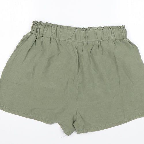 INSIDE Womens Green  Lyocell Sailor Shorts Size L L4 in Regular