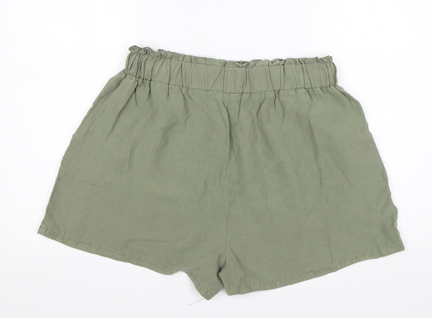 INSIDE Womens Green  Lyocell Sailor Shorts Size L L4 in Regular