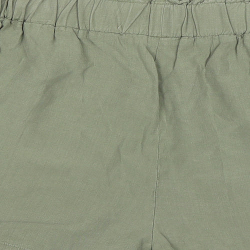 INSIDE Womens Green  Lyocell Sailor Shorts Size L L4 in Regular