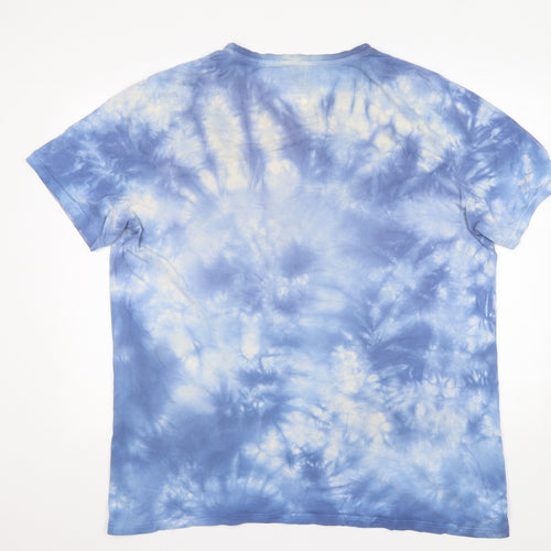 George Mens Blue  Cotton  T-Shirt Size 2XL Round Neck
