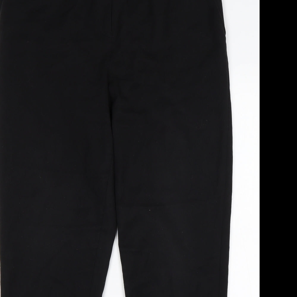 TU Womens Black  Polyester Trousers  Size 14 L30 in Regular