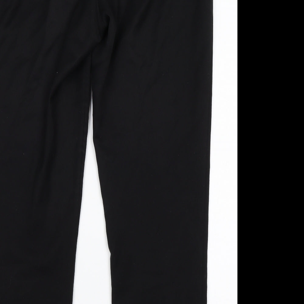 TU Womens Black  Polyester Trousers  Size 14 L30 in Regular