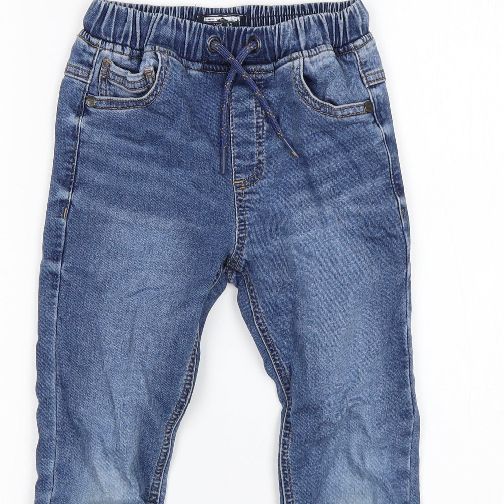 NEXT Boys Blue  Cotton Skinny Jeans Size 5-6 Years  Regular