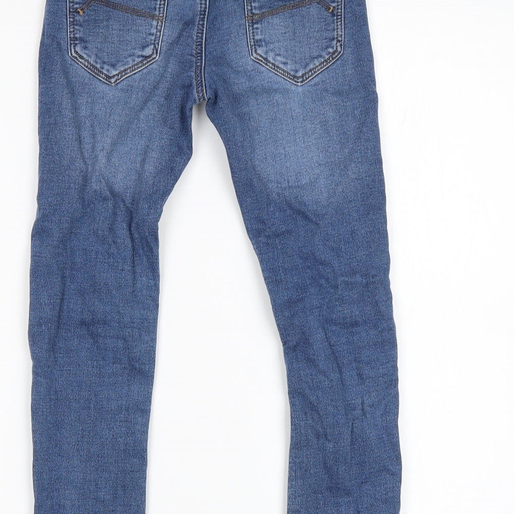 NEXT Boys Blue  Cotton Skinny Jeans Size 5-6 Years  Regular