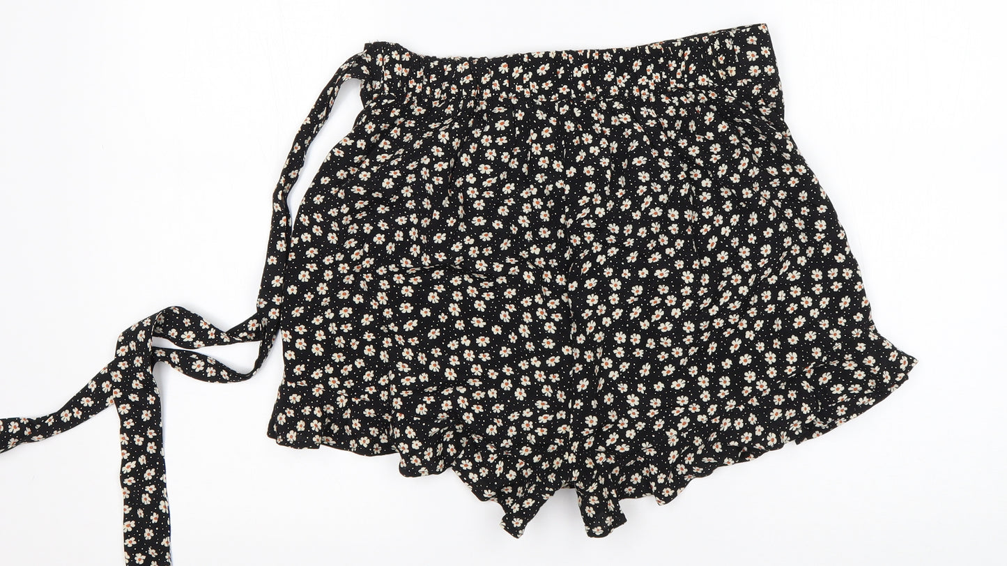 Primark Womens Multicoloured Floral Viscose Mini Skort Size 12