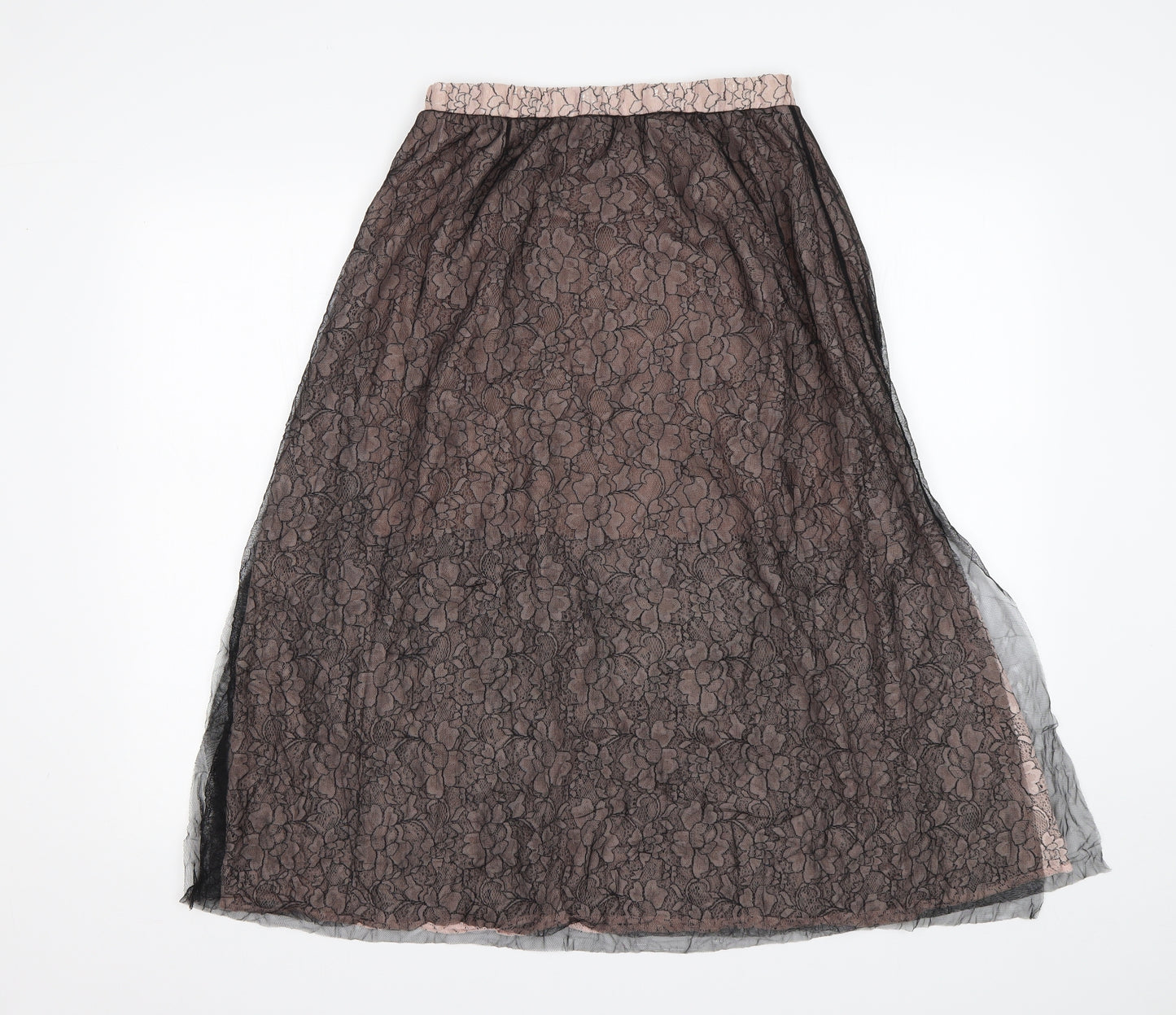 Sisley Womens Multicoloured Floral Polyamide A-Line Skirt Size XL