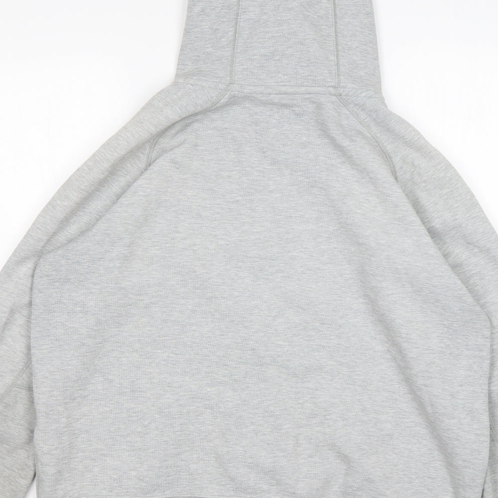 Nike Mens Grey  Cotton Full Zip Hoodie Size L