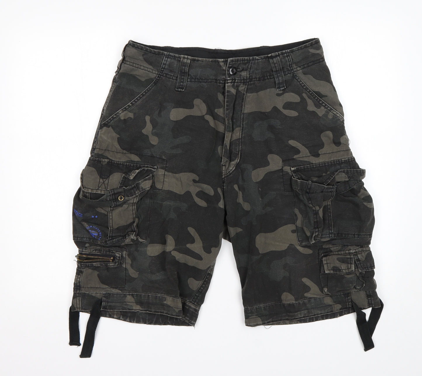 Bandit Mens Multicoloured Camouflage Cotton Cargo Shorts Size M L10 in Regular
