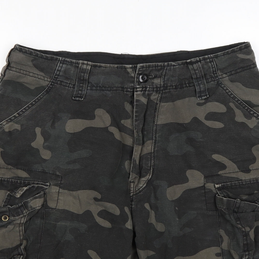Bandit Mens Multicoloured Camouflage Cotton Cargo Shorts Size M L10 in Regular