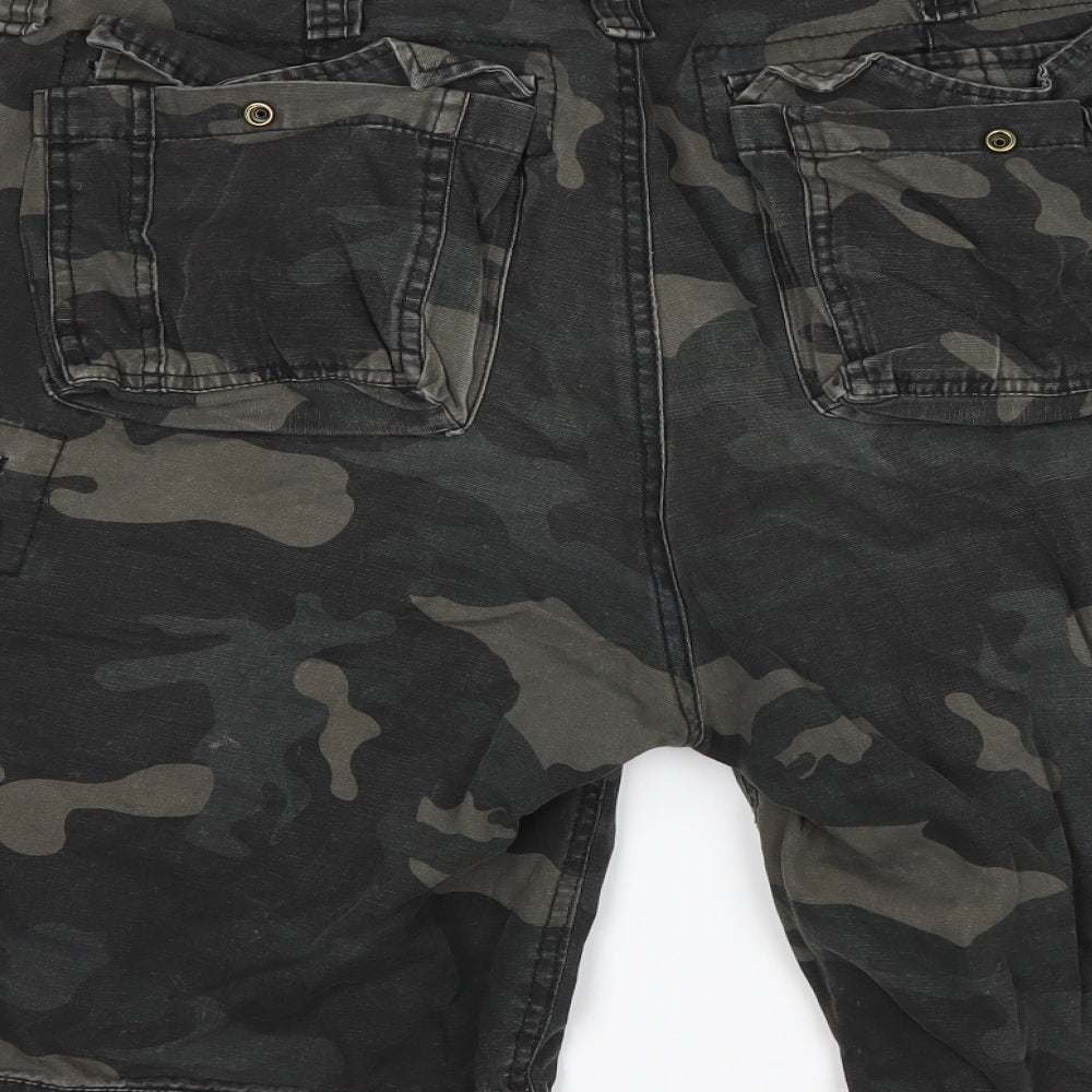 Bandit Mens Multicoloured Camouflage Cotton Cargo Shorts Size M L10 in Regular